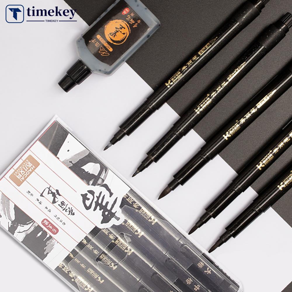 Timekey 1Pc Pen Kuas Kaligrafi Cina Untuk Stationery Pelajar Sekolah C7E6