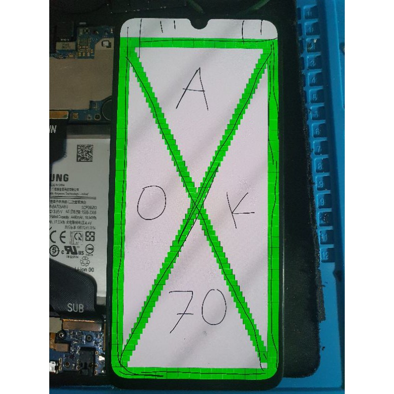 lcd samsung a70/a705 ory copotan