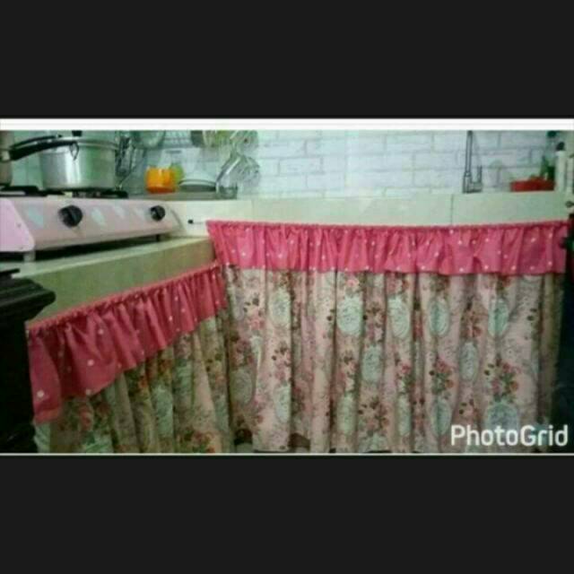 Termurah Gorden kolong dapur poni