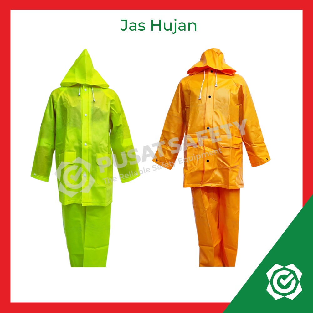 Jas Hujan Setelan Raincoat Karet Tanpa Scotlight