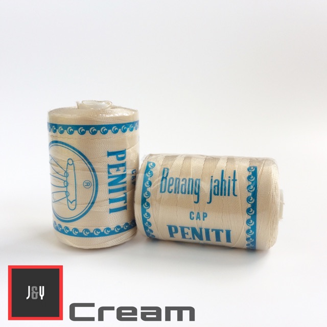 Benang nylon no.30 cap peniti Cream