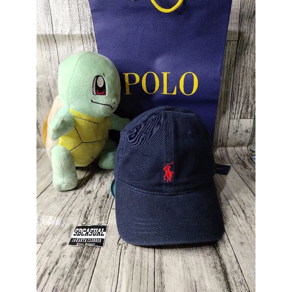 Caps Polo Ralph Lauren Original Logo Poni Navy Topi Baseball Branded Originals Murah