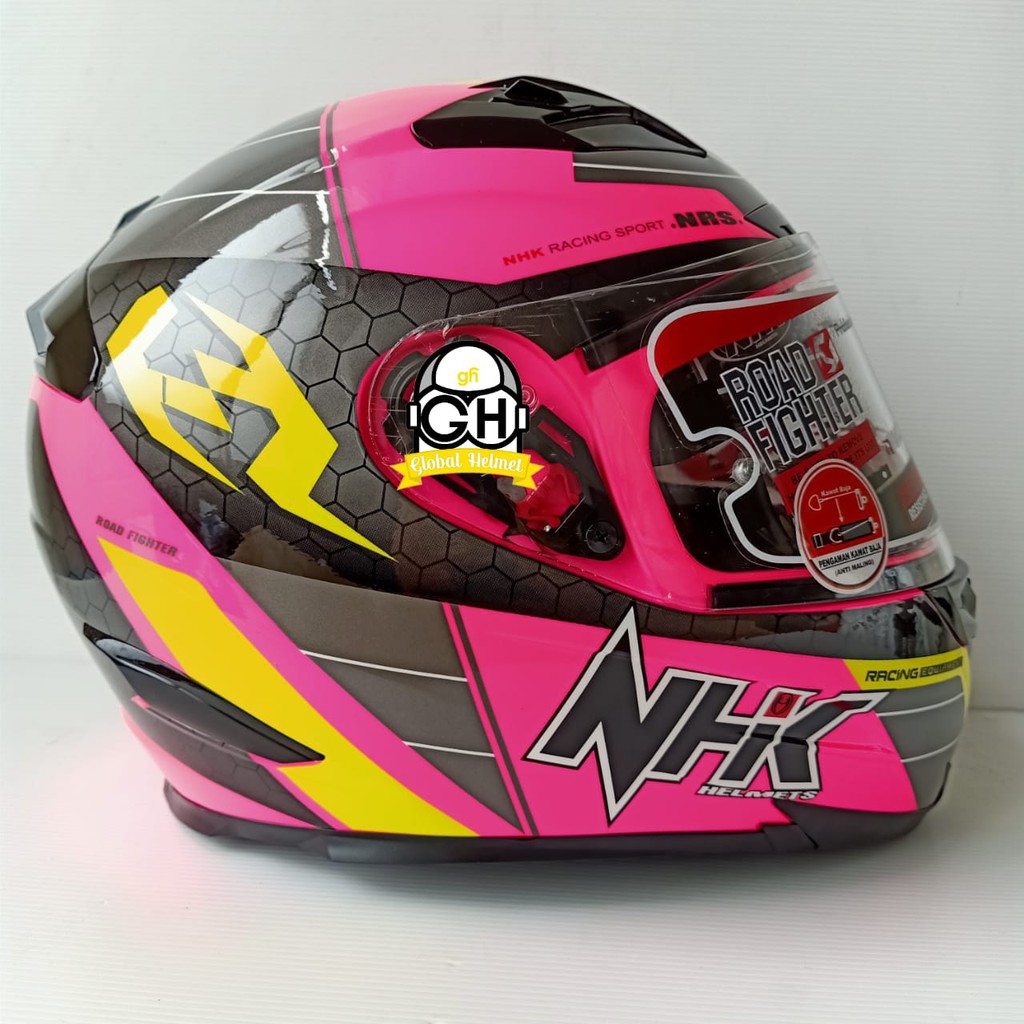 HELM NHK RX9 NAVY PINK FLO NHK RX-9 NAVY NHK RX NINE PINK FLOURECENT