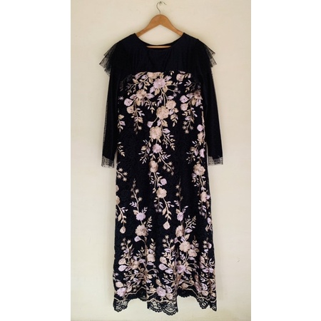Vatiha Black Dress Rayapari Indonesia (Preloved)