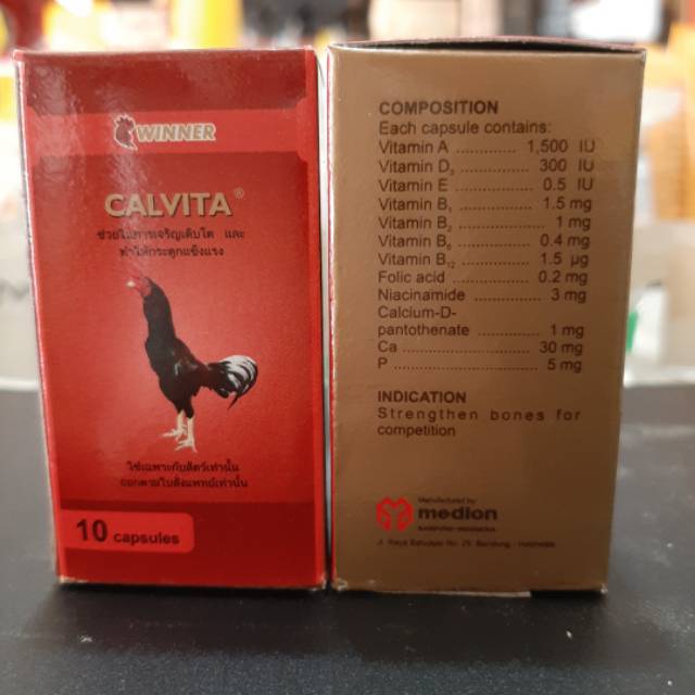 CALVITA OBAT LUMPUH PENGUAT TULANG ayam bangkok