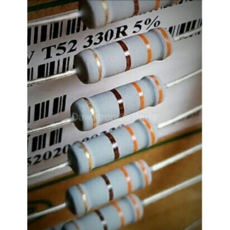 1, pcs, ANEKA NILAI RESISTOR, 2 WAT, ORIGINAL TAIWAN