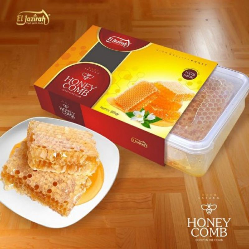 

COD!! Madu Sarang Asli Murni Honeycomb 500gr Madu Kesehatan Siap Konsumsi