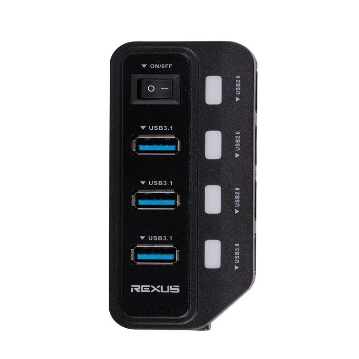 Usb Hub 7 port Rexus V3.1 4Port + V2.0 3Port RXH 332 original