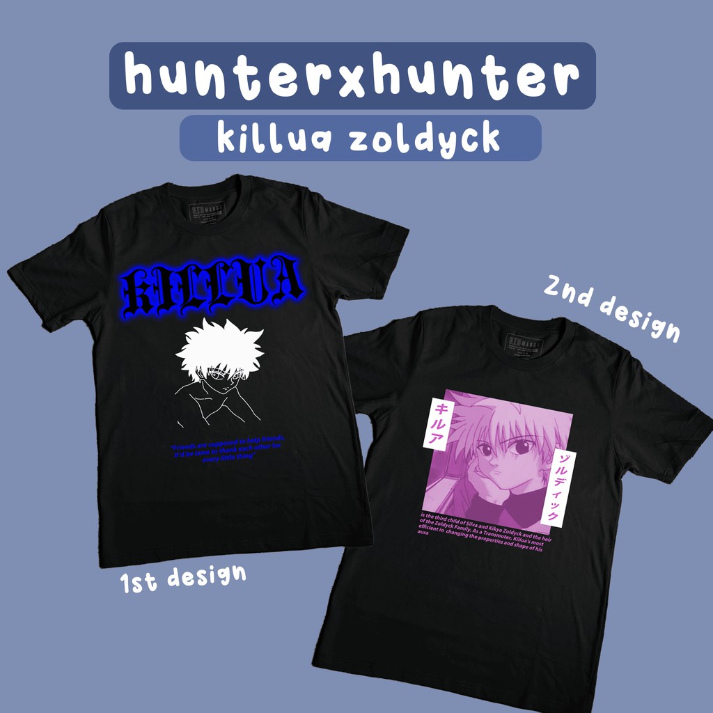 Killua Zoldyck HunterXHunter Tshirt Anime Tshirt HunterxHunter Merch Hxh Anime Merch