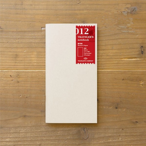 

[RESTOCK] Midori Traveler's Notebook Refill 012 - Sketch Paper Regular Size