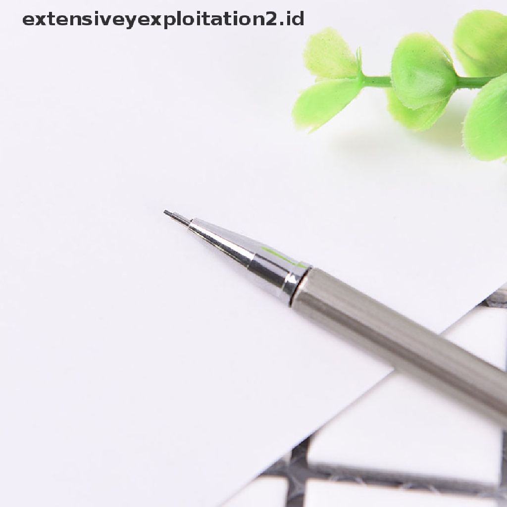 Pensil Mekanik Otomatis 0.5 / 0.7mm Bahan Metal Untuk Menulis / Menggambar