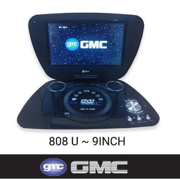 portable dvd player gmc divx-808-u-tv-game / dvd portable gmc 9 inch