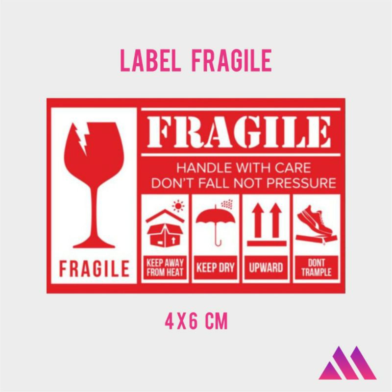 

[COD] Stiker Fragile / Stiker Pecah Belah