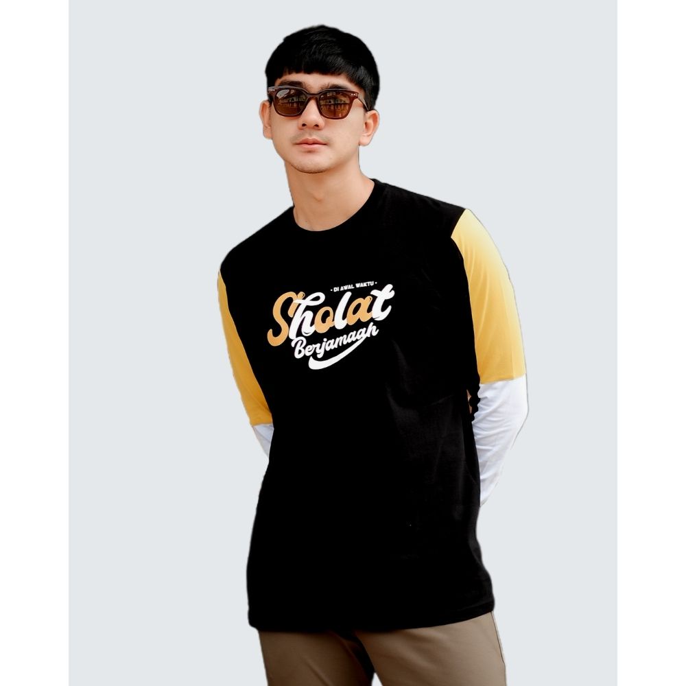 KAOS DAKWAH PRIA / BAJU KAOS DAKWAH  / KAOS DISTRO KONSEP ISLAMI / KAOS DAKWAH SHOLAT 002 / ORIGINAL PRODUCT BY ANNAML-6