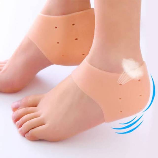 SILICONE GEL PAD SILIKON PELINDUNG TUMIT KAKI KASAR PECAH PECAH SEPASANG