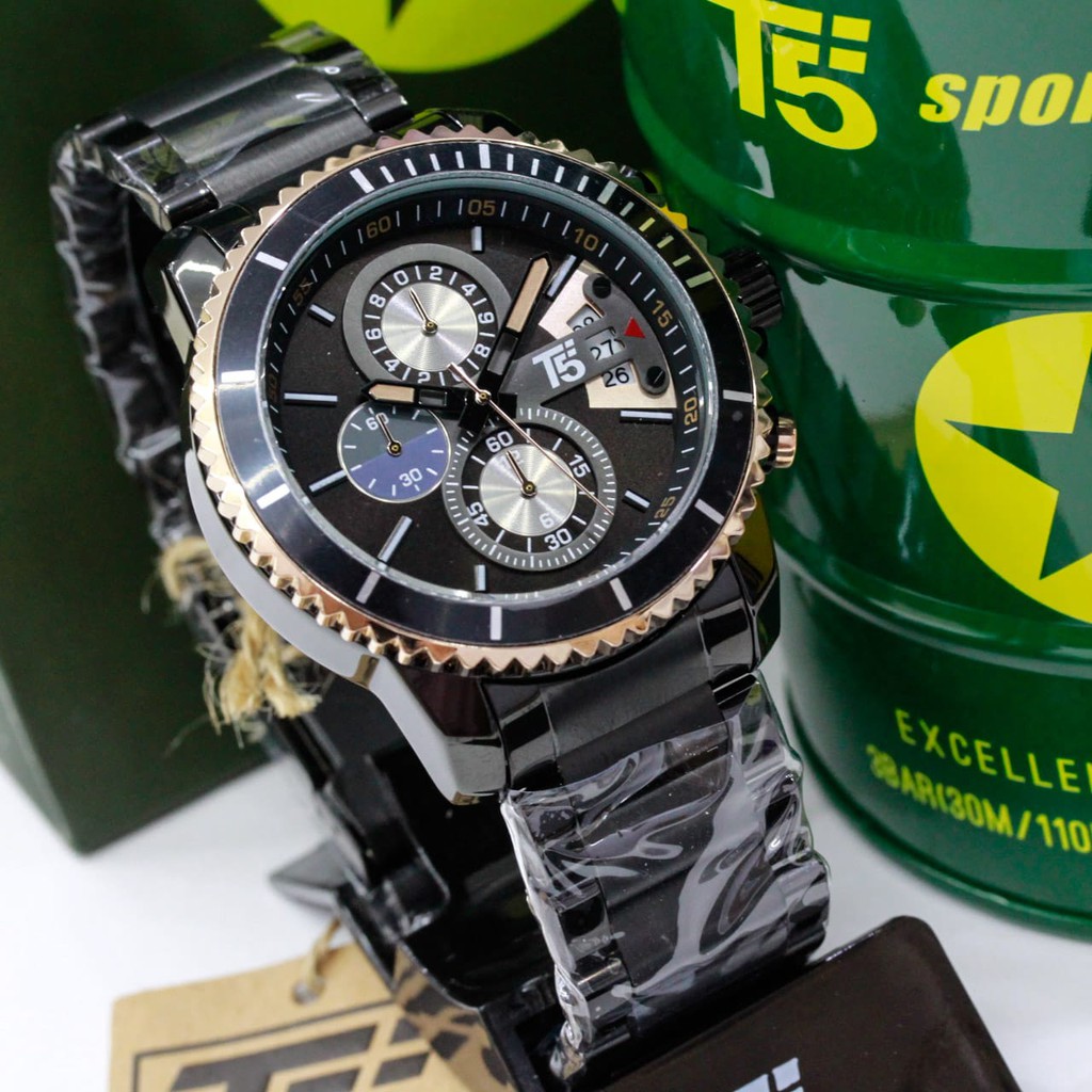 JAM TANGAN PRIA T5 H3826 CHRONOGRAPH ORIGINAL TAHAN AIR