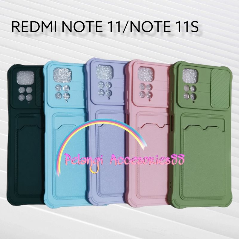 CASE REDMI NOTE 11/ NOTE 11S SOFTCASE SLEDING WARNA WARNI