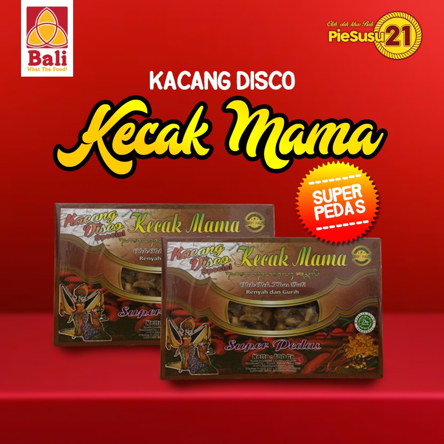 Kacang Disco Kecak Mama Super Pedas Kemasan Kotak