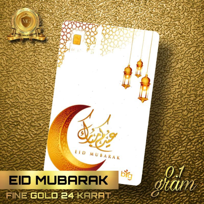 Big Gold Eid Mubarak 0.1 gram Emas Logam Mulia