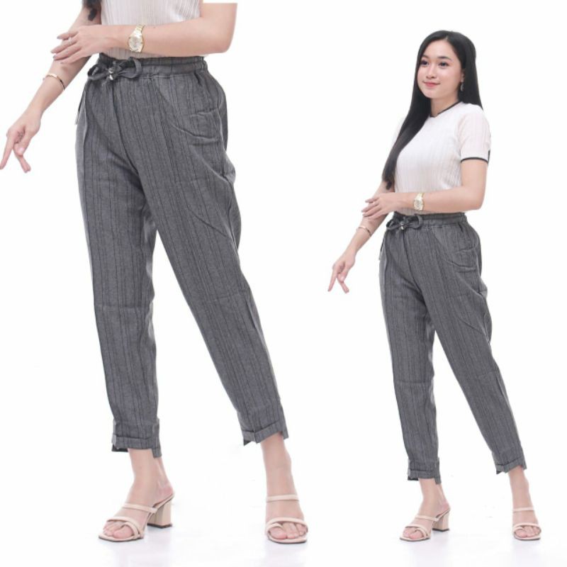 CELANA WANITA BAGGY PANT KATUN RAMI / CELANA PANJANG WANITA