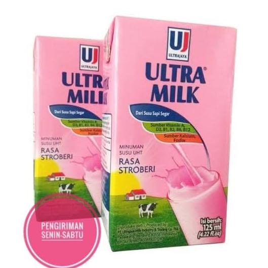 

(BISA COD) susu ultra rasa stroberi 125ml. PROMO SPECIAL Kode 907