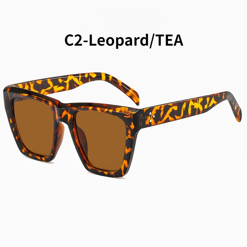 2021 new fashion jelly color ins trend big frame men and women personality sunglasses