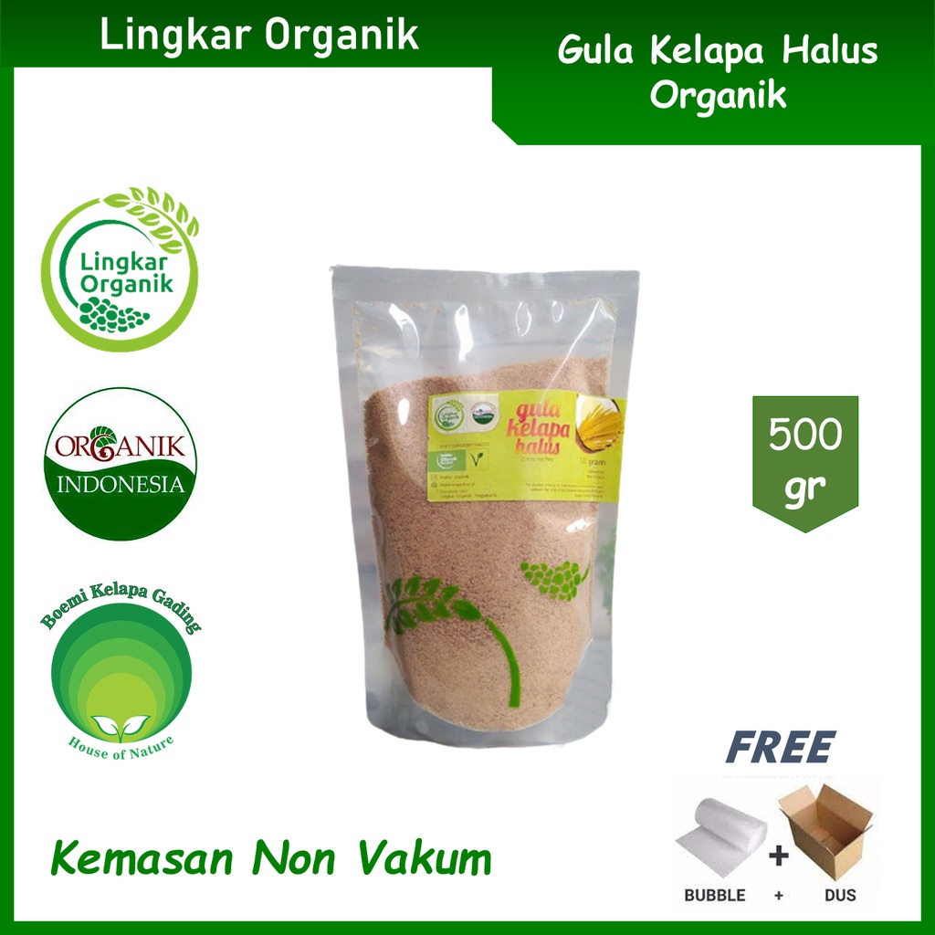 

Gula Kelapa Coconut Sugar 500 Gram Halus Bubuk Pemanis Alami Lingkar Organik