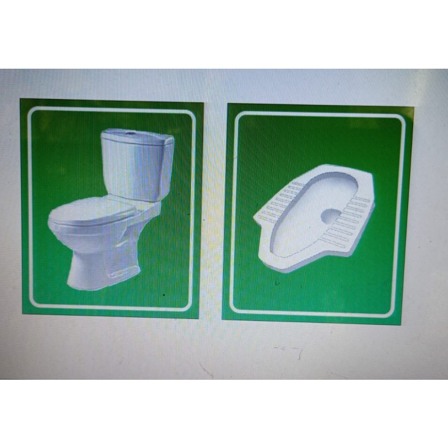 

sticker sign toilet logo toilet jongkok toilet duduk uk 10x10