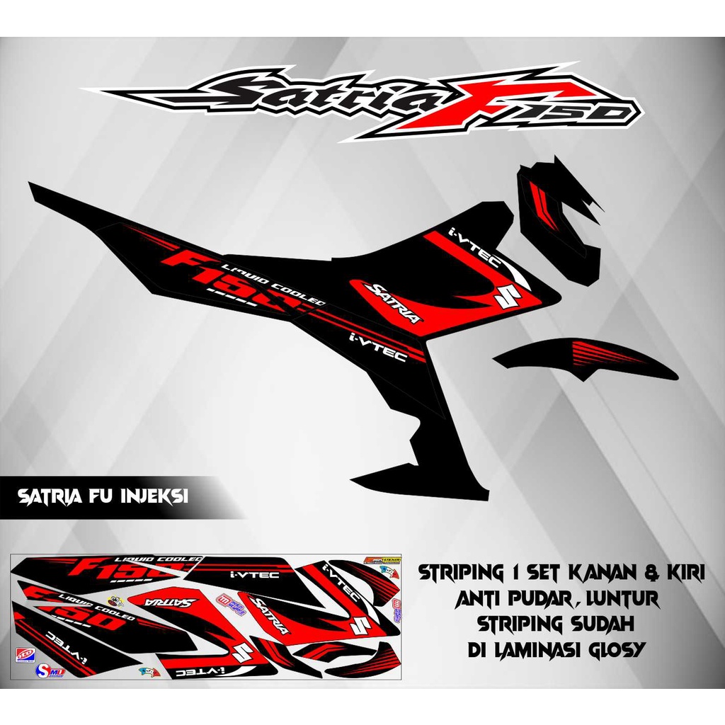 STRIPING STICKER SATRIA FU INJEKSI F150