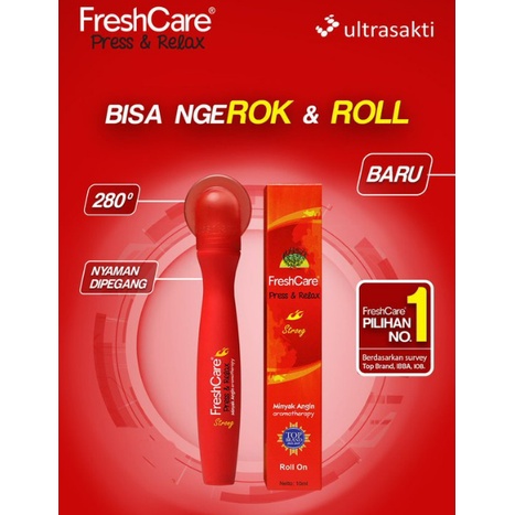 FRESHCARE STRONG PRESS &amp; RELAX MINYAK ANGIN AROMATHERAPY 10 ML