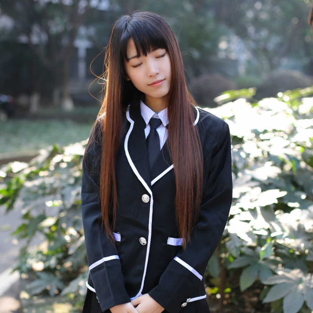 CC-112 blazer hitam seragam sekolah jepang korea uniform seifuku kpop drama