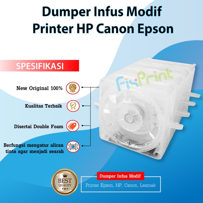 Dumper Infus Printer Modif Anti Mampet dan Anti Banjir 4 Warna