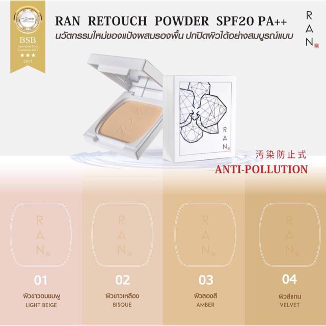 RAN Mini Retouch Powder Anti Pollution Spf 20++