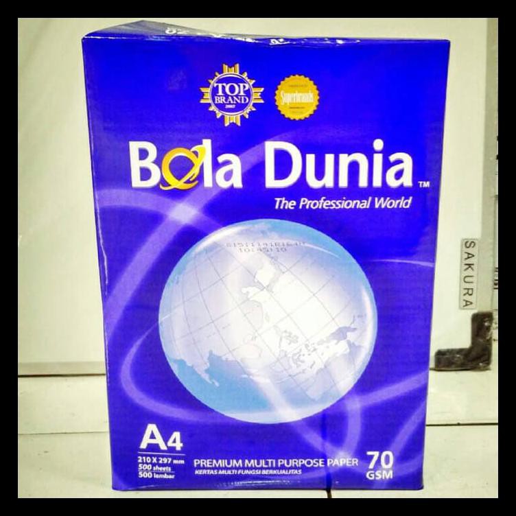 

Bola Dunia Kertas Hvs A4 70 Gsm 210 X 297 Mm / Print / Fotokopi Cuci Gudang