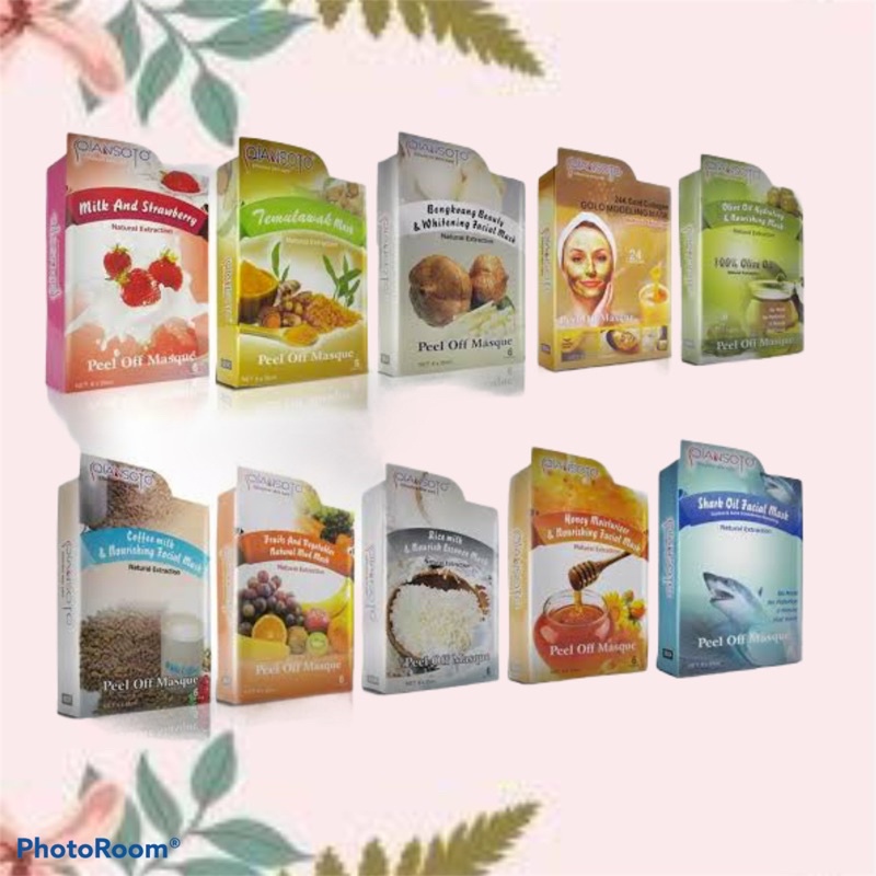 Beli 6 free box // qiansoto peel off mask // QIANSOTO MASKER