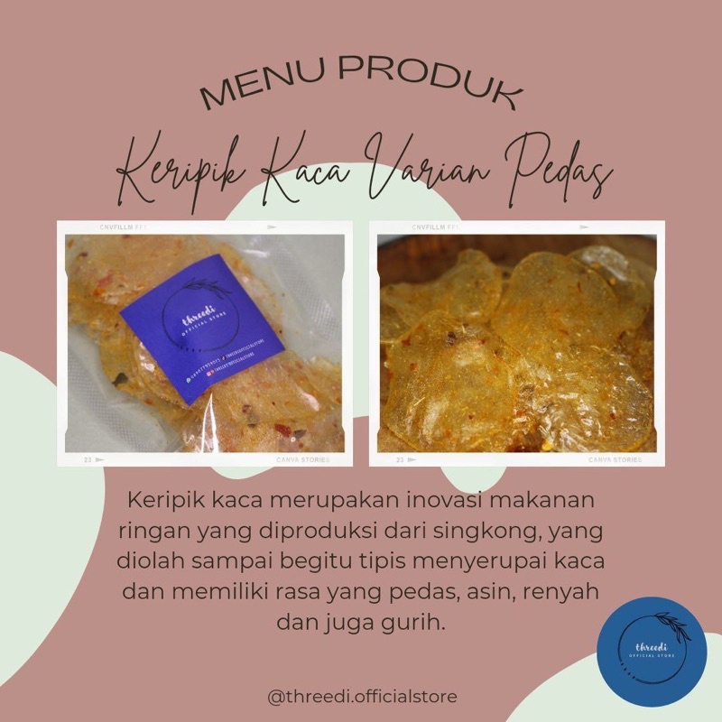 

KERIPIK KACA VARIAN PEDAS
