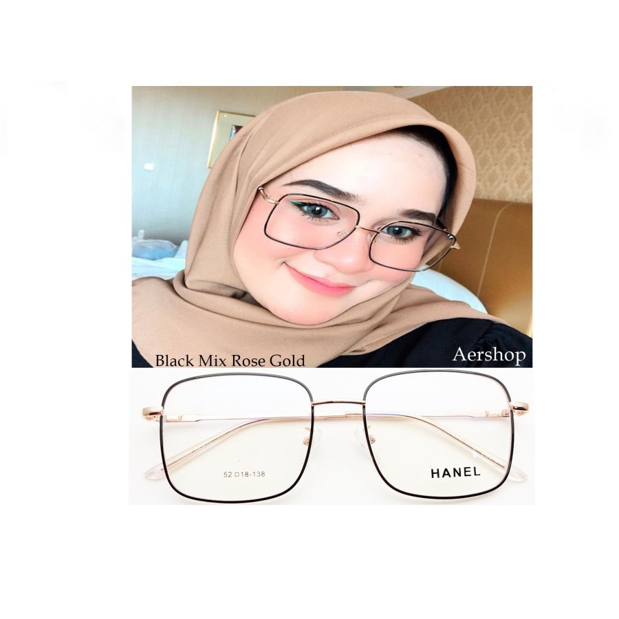 kacamata minus metal kacamata vintage besi kotak frame kacamata minus