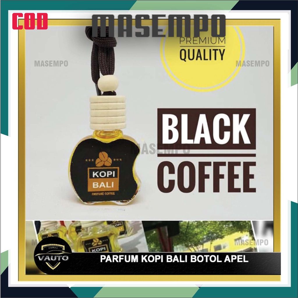 PARFUM KOPI BALI BOTOL APEL BLACK COFFE PEWANGI MOBIL RUANGAN