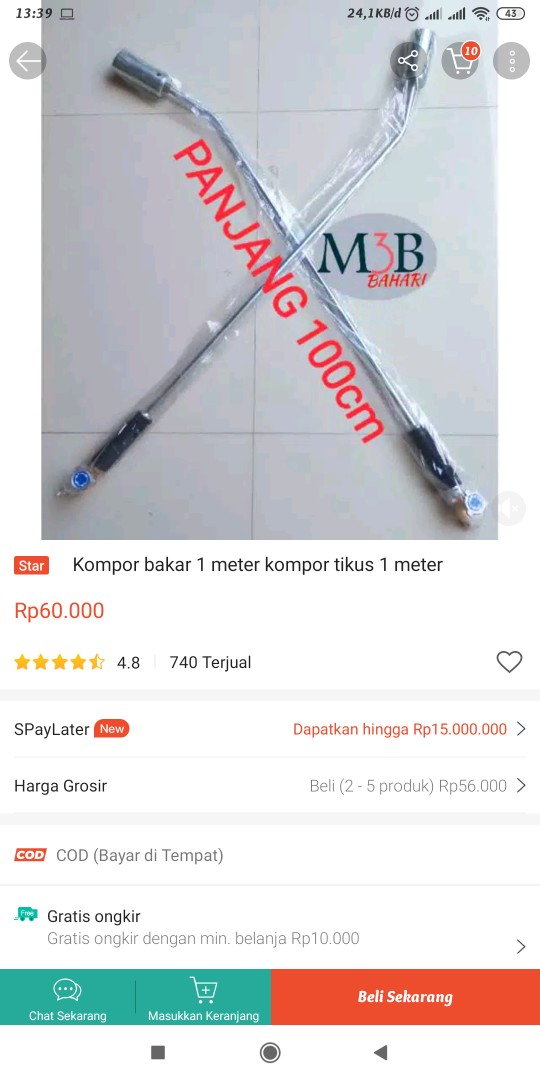 Selang Gas (permeter)