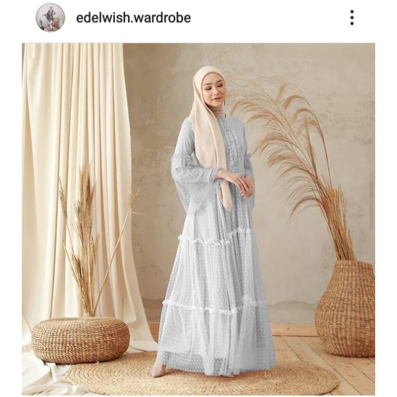 Lulu dress grey size xl by edelwish.wardrobe ( ORI )NEW