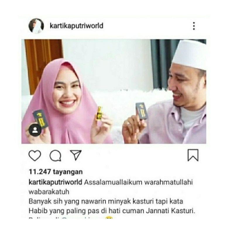 MINYAK KASTURI JANNATI KASTURI MINYAK WANGI NON ALKOHOL 6ML Kijang kasturi Parfum kasturi 6ml