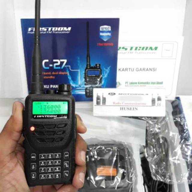 HT ANTI AIR FIRSTCOM FC 27 / HT DUALBAND FIRSTCOM FC 27 WATERPROOF RADIO HT FIRSTCOM FC27 FC-27 DUALBAND ANTI AIR