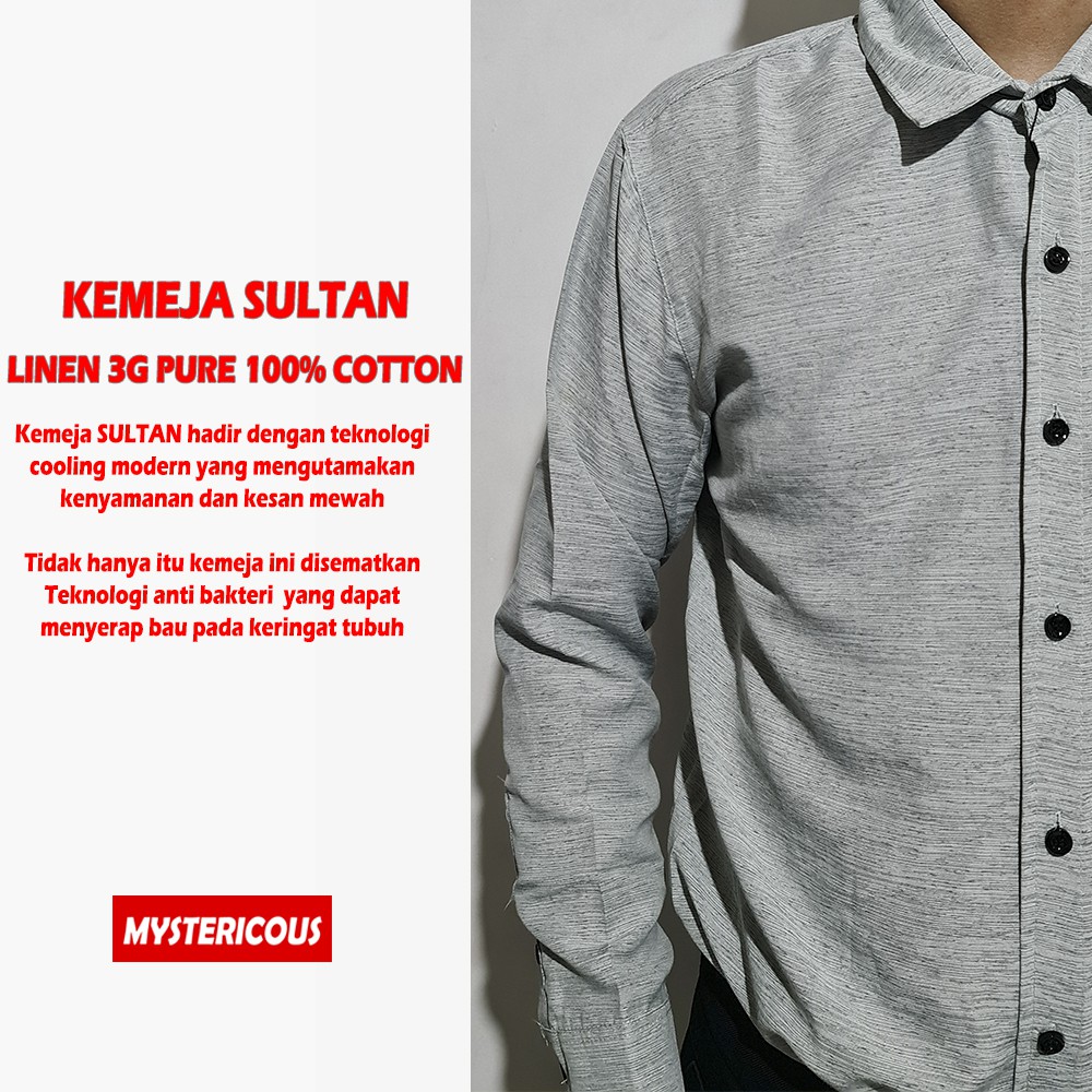 Kemeja Linen Asli 3G - Long Shirt by Mystericous