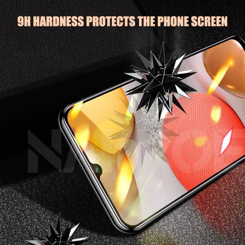 9D Protective Glass On For Samsung Galaxy A02 A12 A32 A42 A52 A72 F41 F62 M02 M12 Tempered Glass Samsung A01 A51 A71 Screen Film