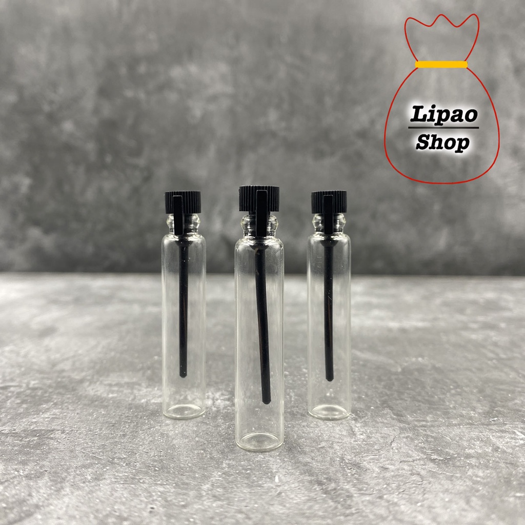 Vial 2ml Botol Tester Sample Parfum Kaca - model Stick Oles Lidi