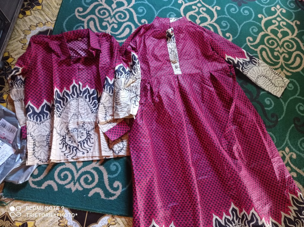 Batik Couple Keluarga Terbaru - Sania Ruffle Ori Ndoro Jowi Garansi Termurah Shopee