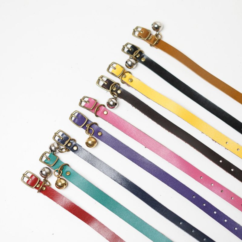 kalung kucing kulit tanpa liontin