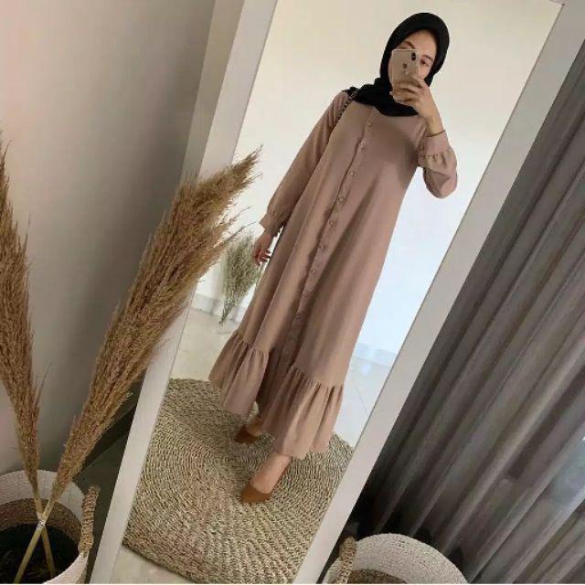 Naya Dress Ukuran Size S M L XL 2XL 3XL 4XL XXL XXXL  XXXXL 2L 3L 4L 5L  Dress Wanita Jumbo Gamis Big Size Baju Korea Over Size