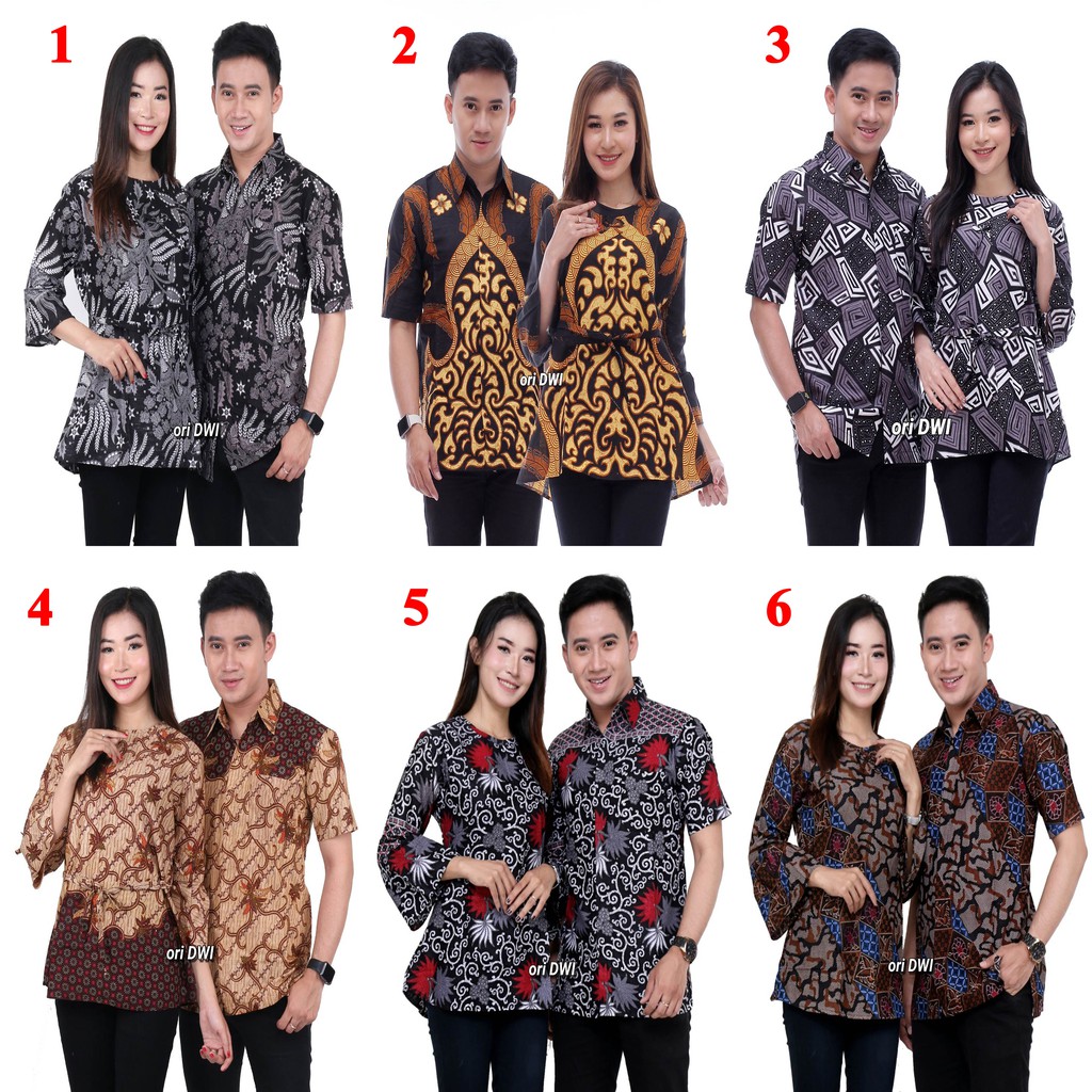 Maura Couple - Sania Ruffle Batik Couple Ori Ndoro Jowi Dnt Garansi