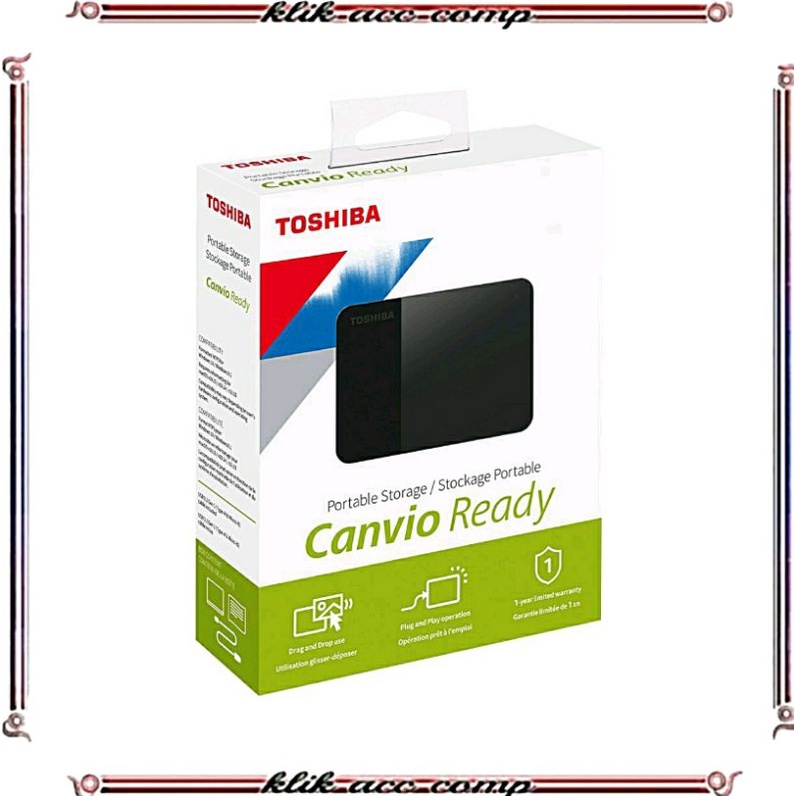 HDD External Toshiba Canvio 2TB - Harddisk Canvio Ready 2TB Harddisk Eksternal